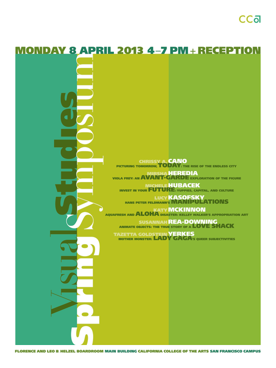 California College of the Arts symposium poster
